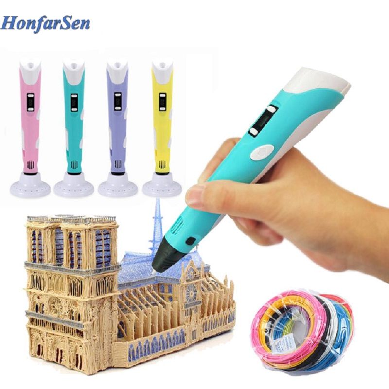 3D Printer Pen LED Screen DIY Printing No ABS/PLA Filament Packs Creative  Toy Gift For Kids Design 3D Pen Drawing With USB Cable Wholesale Packaging  From Honfarsen24, $6.11